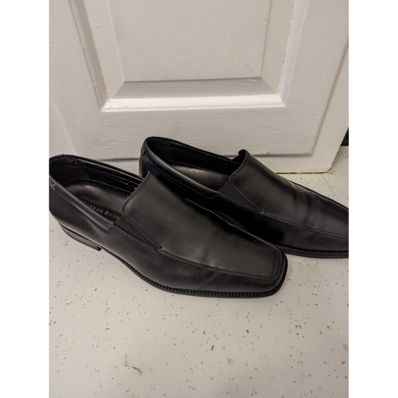 Gordon Rush Black Made in Italy 🇮🇹mens slip-on Loafers Size 8 1/2 - Picture 4 of 11